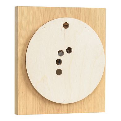 La Crosse Technology Natural Oak Wood Framed Analog Sauna Thermometer & Hygrometer