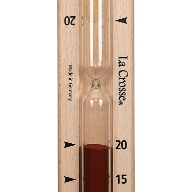 La Crosse Technology Beech Wood Hourglass Timer