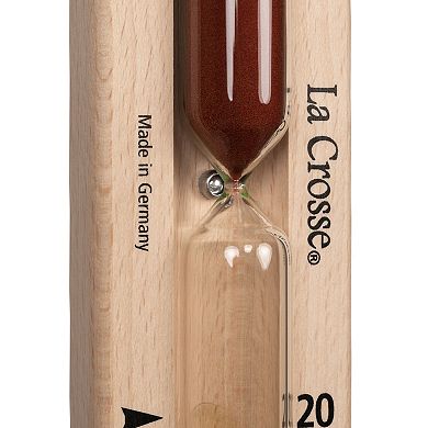La Crosse Technology Beech Wood Hourglass Timer