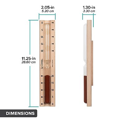 La Crosse Technology Beech Wood Hourglass Timer