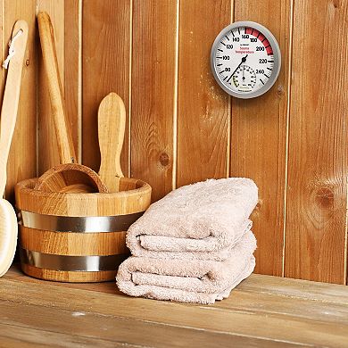 La Crosse Technology Slimline Analog Sauna Thermometer & Hygrometer