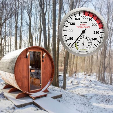 La Crosse Technology Slimline Analog Sauna Thermometer & Hygrometer