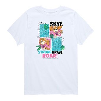 Toddler Boy Paw Patrol Skye Strong Brave Roar! Graphic T-Shirt