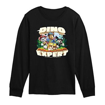 Toddler Boy Paw Patrol: The Dino Movie Dino Expert Long Sleeve Graphic T-Shirt