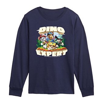 Toddler Boy Paw Patrol: The Dino Movie Dino Expert Long Sleeve Graphic T-Shirt