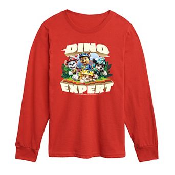 Toddler Boy Paw Patrol: The Dino Movie Dino Expert Long Sleeve Graphic T-Shirt