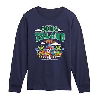 Toddler Boy Paw Patrol: The Dino Movie Dino Island Long Sleeve Graphic T-Shirt