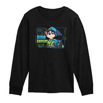 Toddler Boy Paw Patrol: The Dino Movie Rex Dino Expert Long Sleeve Graphic T-Shirt