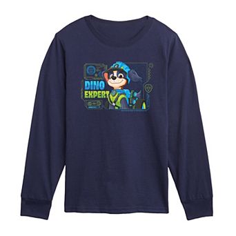 Toddler Boy Paw Patrol: The Dino Movie Rex Dino Expert Long Sleeve Graphic T-Shirt