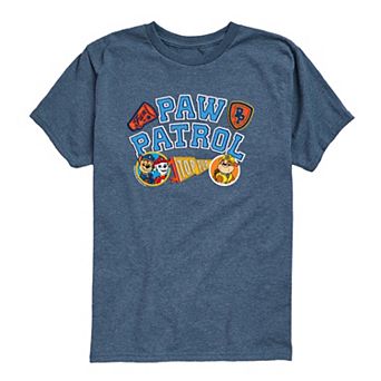 Toddler Boy Paw Patrol Collegiate Patches Short Sleeve Graphic T-Shirt