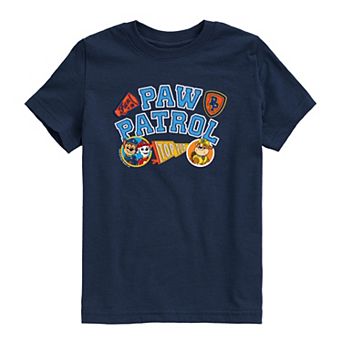 Toddler Boy Paw Patrol Collegiate Patches Short Sleeve Graphic T-Shirt