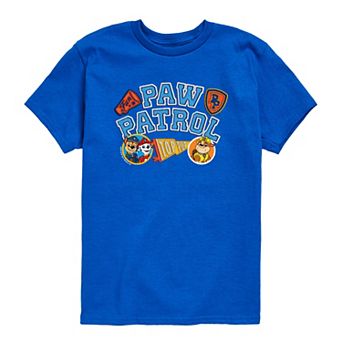 Toddler Boy Paw Patrol Collegiate Patches Short Sleeve Graphic T-Shirt
