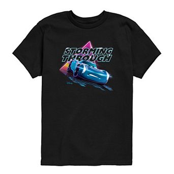 Toddler Boy Cars Storming Through Short Sleeve Graphic T-Shirt