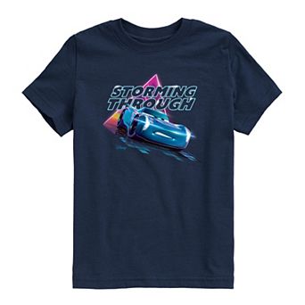 Toddler Boy Cars Storming Through Short Sleeve Graphic T-Shirt