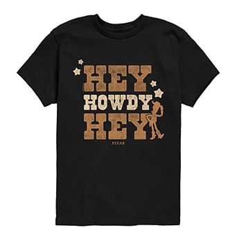 Boys 8-20 Disney’s Toy Story 5 Woody "Hey Howdy Hey" Short Sleeve Graphic Tee