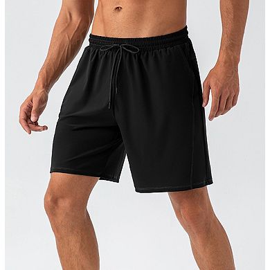 Men's Loose Fit Running Shorts Quick Dry 2 Side Pockets Drawstring