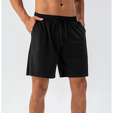 Men's Loose Fit Running Shorts Quick Dry 2 Side Pockets Drawstring