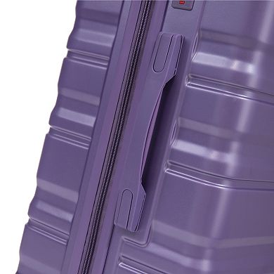 BAOURE 3-Piece Hardside Spinner Luggage Set with Telescopic Handles and Combination Locks
