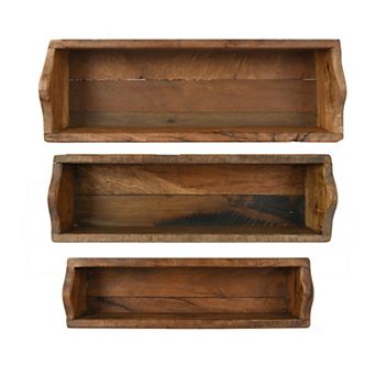 Hello Honey Set of 3 Found Wood Boxes (each one will vary)