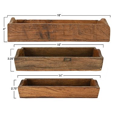 Hello Honey Set of 3 Found Wood Boxes (each one will vary)