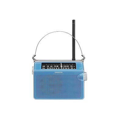 Sangean PR-D6 AM/FM Compact Analog Portable Radio with Rugged Design Analog Tuning