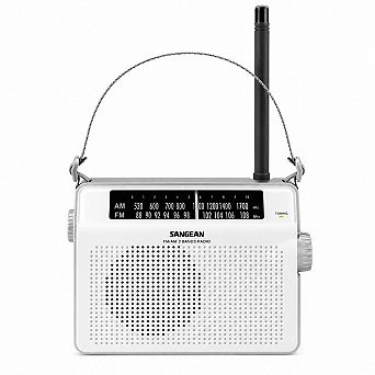 Sangean PR-D6 AM/FM Compact Analog Portable Radio with Rugged Design Analog Tuning