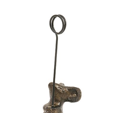 Hello Honey Cast Iron Mouse Card Holders with Distressed Finish, Set of 6