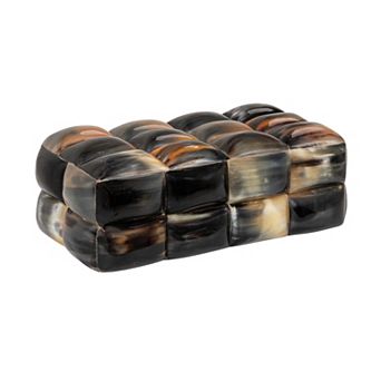 Hello Honey Decorative Horn Bubble Storage Box, Black and Brown