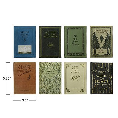 Hello Honey Set of 8 Various Canvas Book Storage Boxes