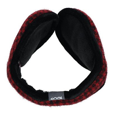 180s Women's American Wool Houndstooth Wrap Around Ear Warmer