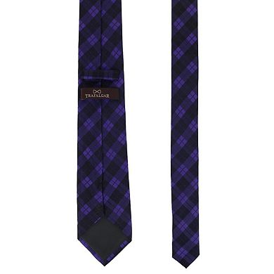 Trafalgar Digby Checkered Plaid Silk Necktie