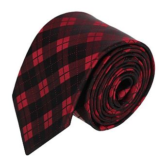 Trafalgar Digby Checkered Plaid Silk Necktie