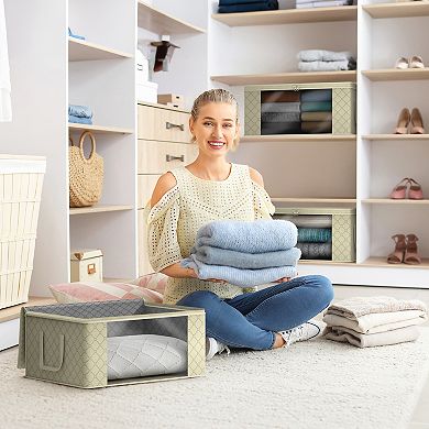 Sorbus 8 Pack Foldable Storage Organizers - Great for Clothes, Closets, Bedrooms, and More
