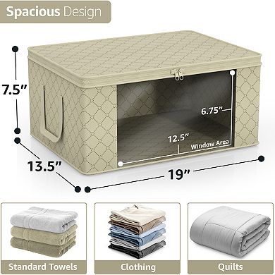 Sorbus 8 Pack Foldable Storage Organizers - Great for Clothes, Closets, Bedrooms, and More