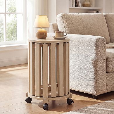 Costway Stackable Stools Set of 4 with Rolling Base, Locking Casters for Kitchen Apartments