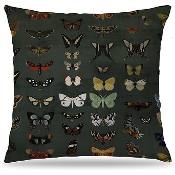 Butterfly Double-Sided Pillow Covers, Flannel, Hidden Zipper, Decorative