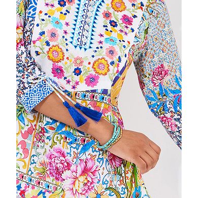 Joe Browns Women's Plus Size Notch Neck Boho Blouse