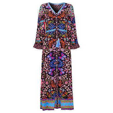 Joe Browns Women's Plus Size Groovy Tassel Midi Dress