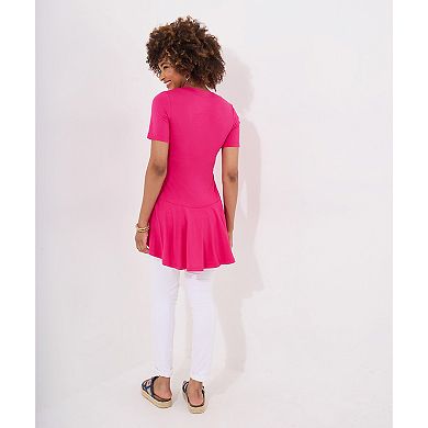 Joe Browns Women's Plus Size Short Sleeve Babydoll Tunic
