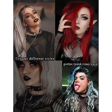 Avidlove Fishnet Shirt Women Crop Fish Net Top Long Sleeves Mesh Sheer Top