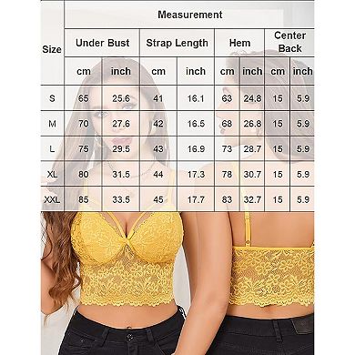 Avidlove Bralette for Women Lace Spaghetti Adjustable Strap Summer Y2K Tank Top V Neck Camisole