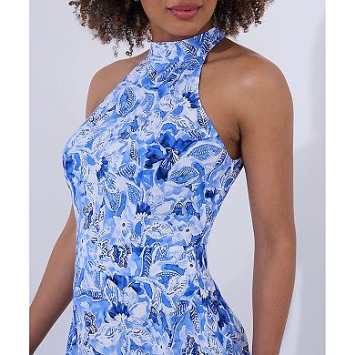 Joe Browns Women's Plus Size Floral Print Halter Dress