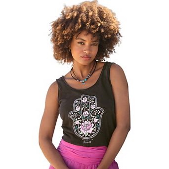Joe Browns Women's Plus Size Sleeveless Graphic Tank