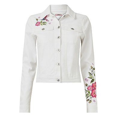 Joe Browns Women's Plus Size Embroidered Denim Jacket