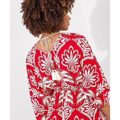 Joe Browns Women's Plus Size Batwing Tassel Tunic