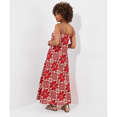 Joe Browns Women's Plus Size Sleeveless Bold Maxi Dress