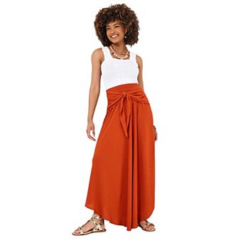 Joe Browns Women's Plus Size Tie Waist Skirt