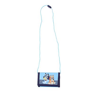 Textiel Trade Nickelodeon's Kid's Bluey & Bingo Hoo & Loop Tri-Fold Wallet