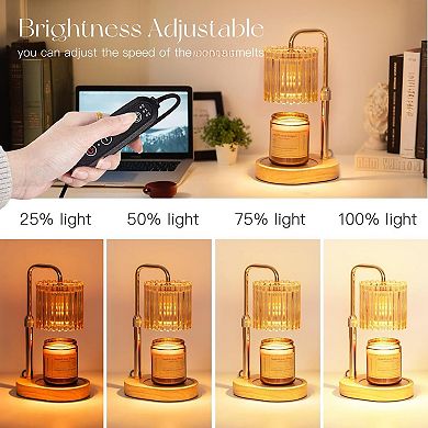 Candle Warmer Lamp With Timer Height Adjustable Wax Melt Dimmable Home Bedroom Decor Gift For Women