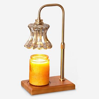 Candle Warmer Lamp with Timer, Dimmable Electric Wax Melter for Jar Candles, Farmhouse Home Decor